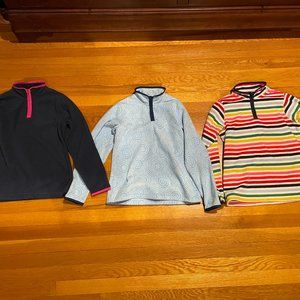 Like New, Barely Worn 3 Kids Lands End Fleece Quarter Zip Pullover Size M 10-12
